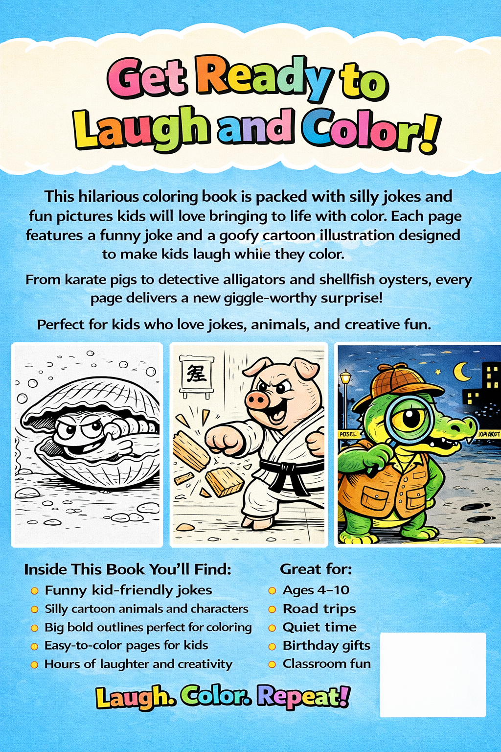 Funny Kids Joke Book Coloring Book - Image 2